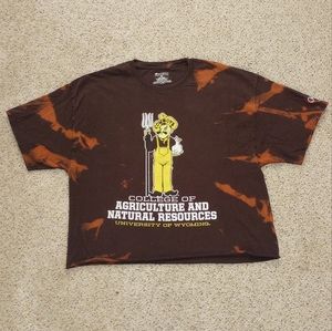Champion University of Wyoming Cropped Tee